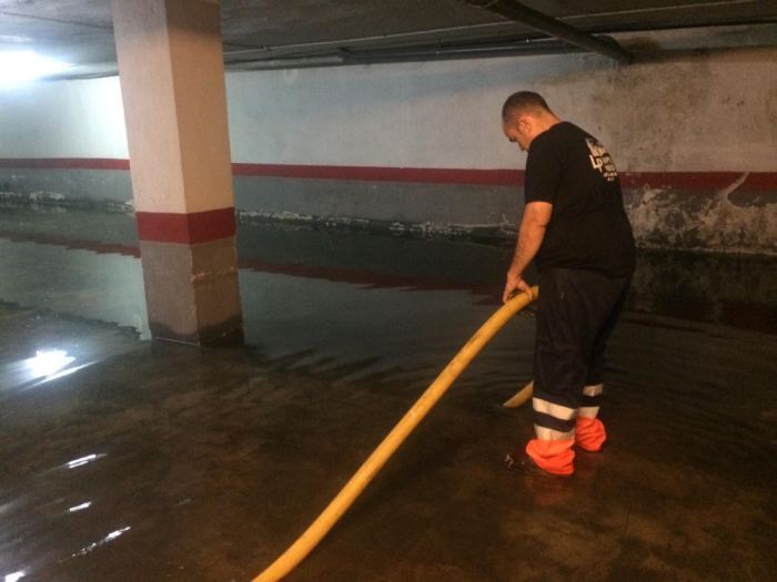 Achicar agua por inundamiento en Elche